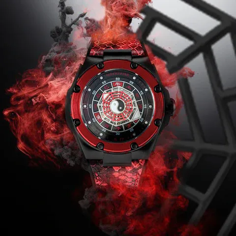 NSquare Five Elements Watch N59.4 Fire Attributes Red