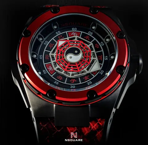 NSquare Five Elements Watch N59.4 Fire Attributes Red
