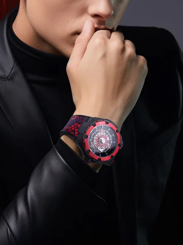 NSquare Five Elements Watch N59.4 Fire Attributes Red