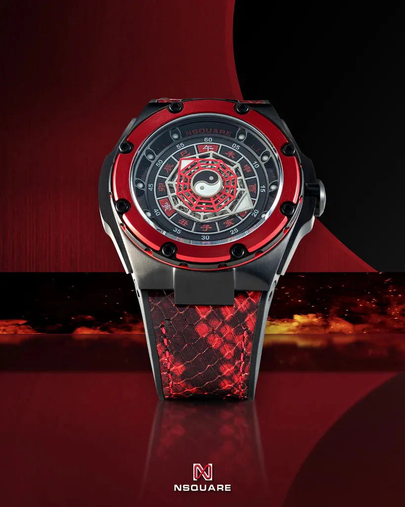 NSquare Five Elements Watch N59.4 Fire Attributes Red