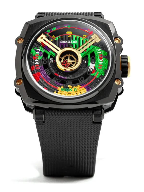 NSquare Nick II Automatic Watch N12.3 Black/Gold