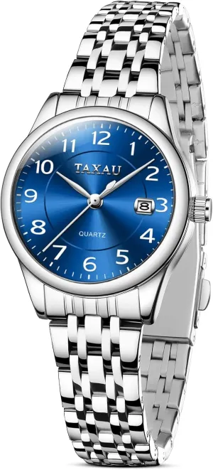 Numeral alga Diamond Stainless Steel Waterproof Watches for Women with Date Day Women Wristwatch Women's Watches Roman 