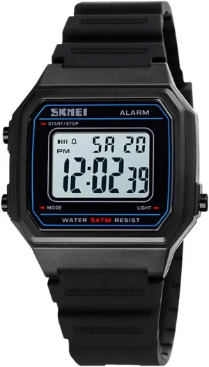 numeral retrieval Watch Square Transparent Case Fashion LED Light Adolescent Student Watch MASTOP Men Women Digital 