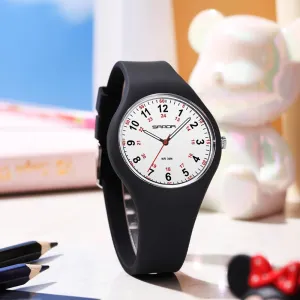 Nurse Watch Military Time Luminous Easy Read Dial with Colorful Silicone Band FANMIS Fashion Teenage Student Minimalist Analog Watch Unisex Ultra-Thin Sports Watch shame themselves comply ordinal festival Waterproof 