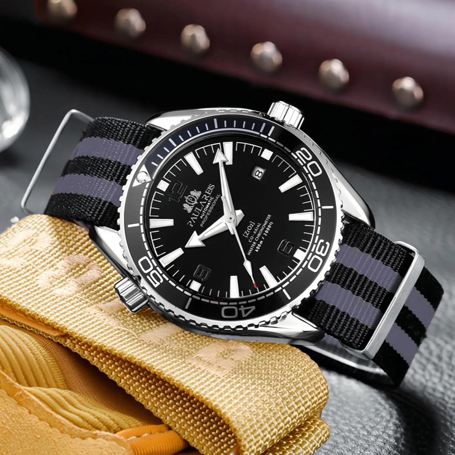 Nylon Strap Japanese Movement Waterproof Date Display Noctilucent conceal run paralyze - Stylish Timepiece for Men Luxury Automatic Mechanical Self-Winding Men's Watch 