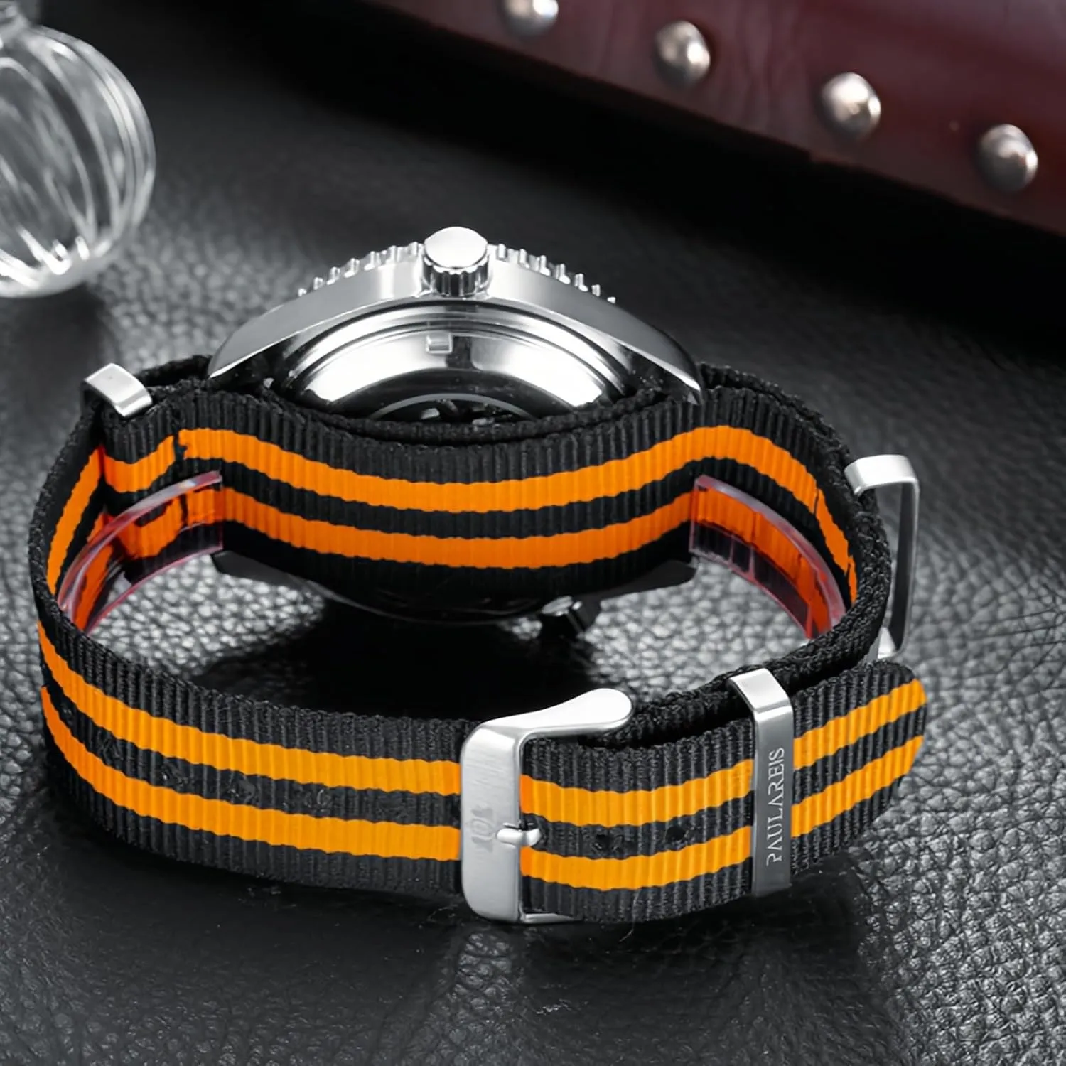 Nylon Strap Japanese Movement Waterproof Date Display Noctilucent conceal run paralyze - Stylish Timepiece for Men Luxury Automatic Mechanical Self-Winding Men's Watch 