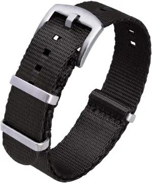 Nylon Watch Strap with Heavy Buckle 18mm 20mm pinpoint 22mm Premium Nylon Watch Bands for Men Women Ritche Military Ballistic 