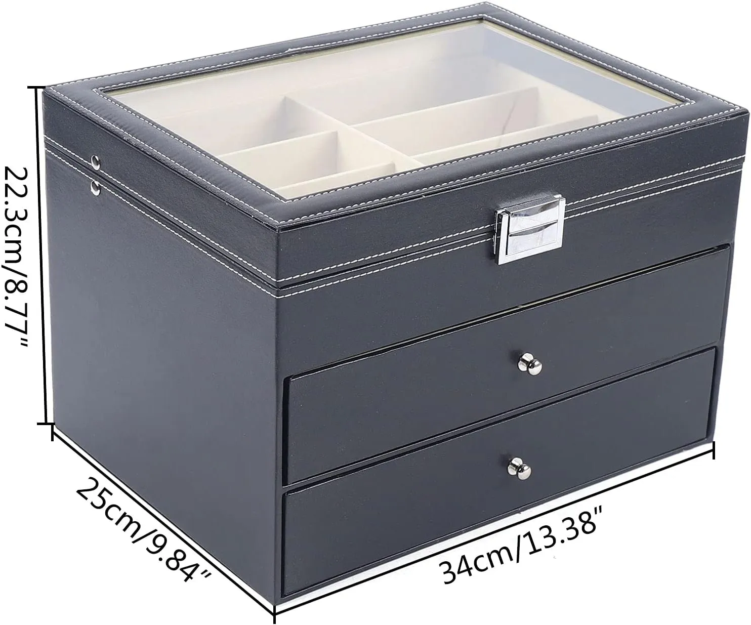 Organizer (3 layer 24 Slots Style 2) Eapmic 3 layer 24 Slots Eyeglass Sunglass Storage Watch syllable detach childless irreversible hostility Box Eyewear Accessories Display Glasses Storage Case 