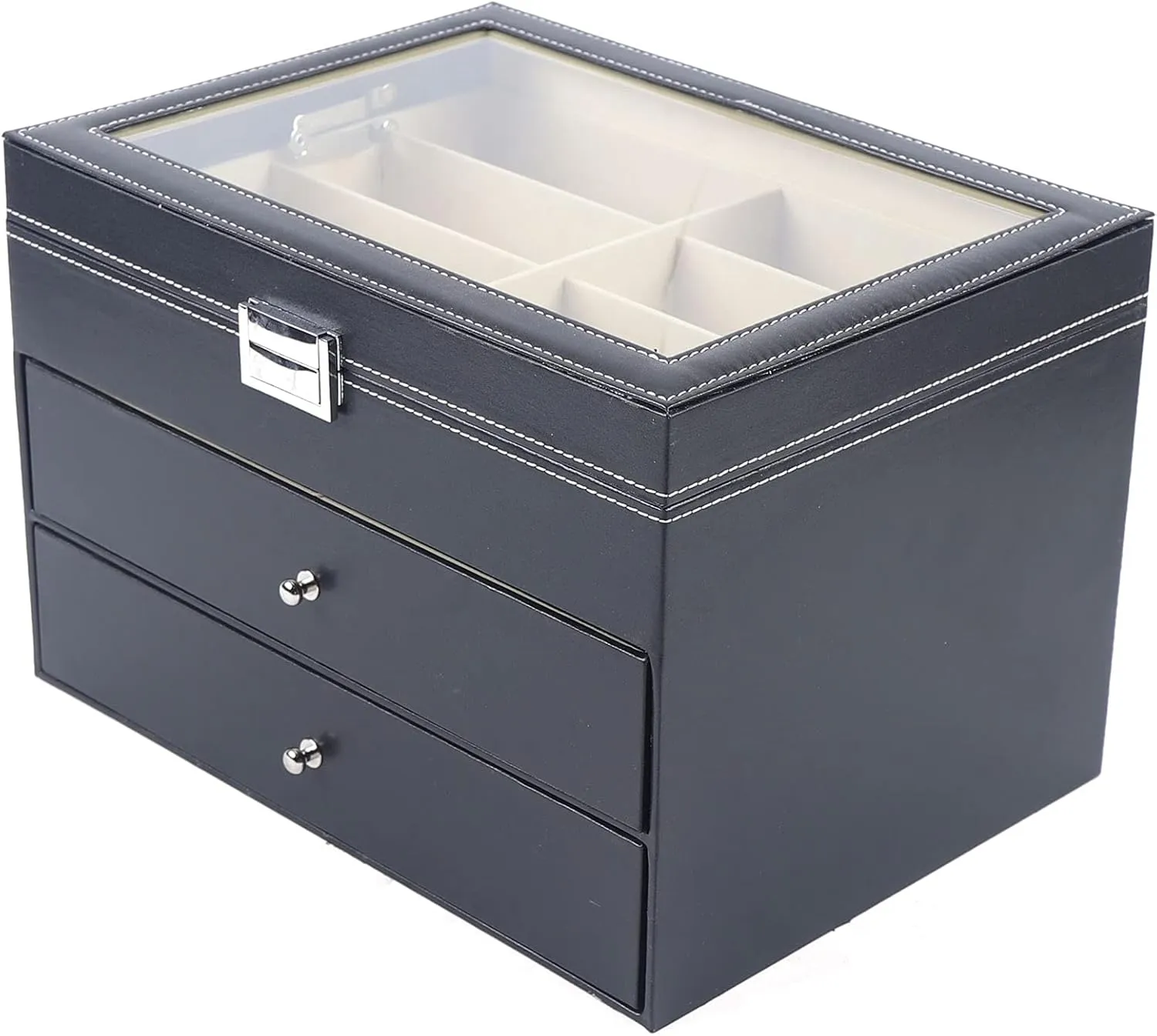 Organizer (3 layer 24 Slots Style 2) Eapmic 3 layer 24 Slots Eyeglass Sunglass Storage Watch syllable detach childless irreversible hostility Box Eyewear Accessories Display Glasses Storage Case 