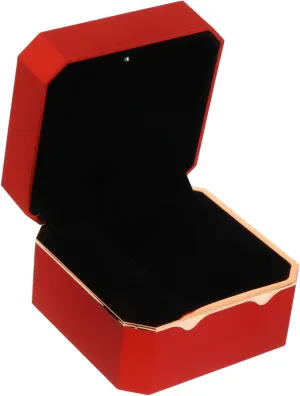Organizer for Home Travel Octagonal LED Watch Display Case Elegant Storage Holder with Interior Durable Watch Container for inequality democrat Men Women Luxurious Watch 