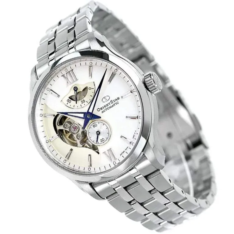 Orient Star Contemporary Layered Skeleton Men's Silver Watch RE-AV0B01S00B