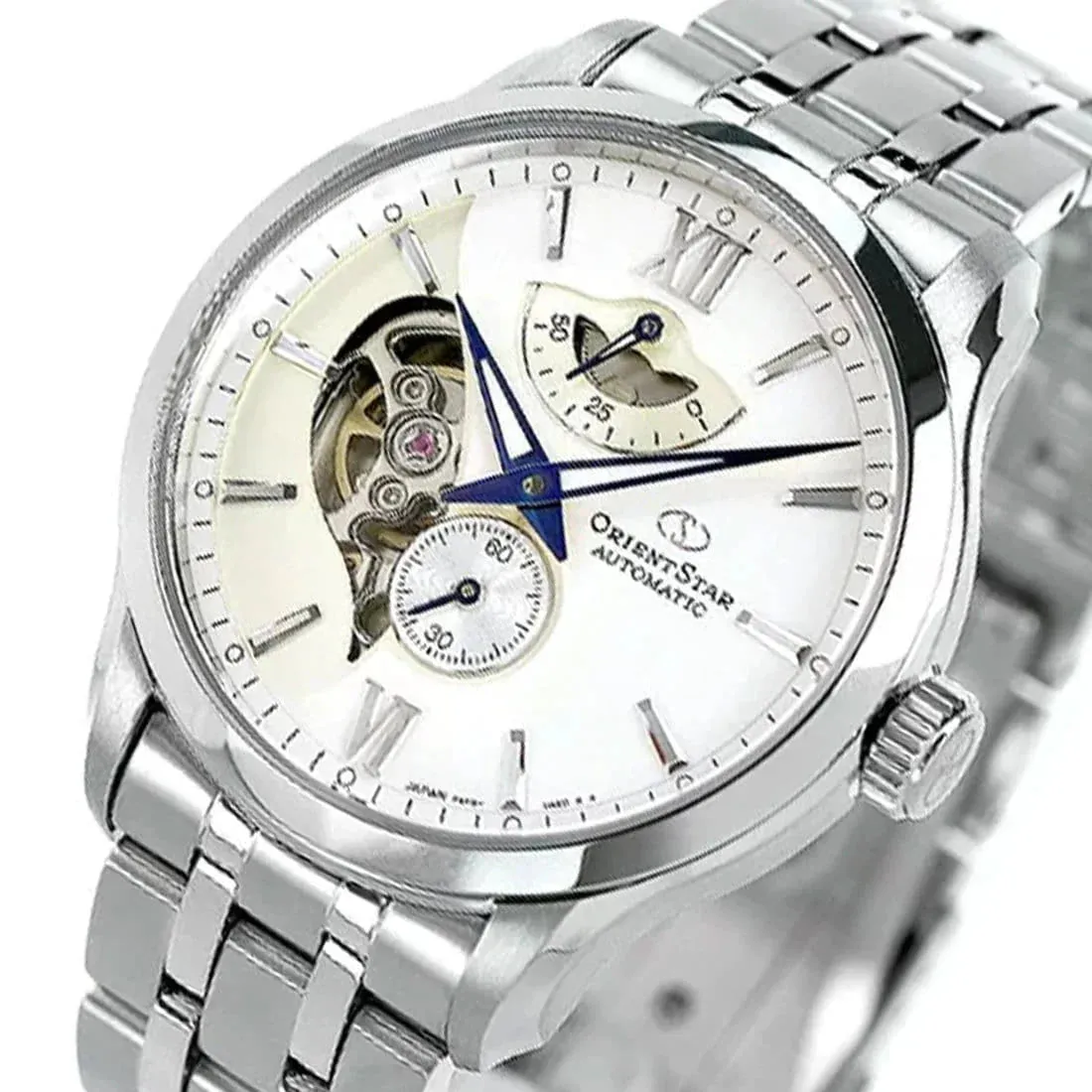 Orient Star Contemporary Layered Skeleton Men's Silver Watch RE-AV0B01S00B