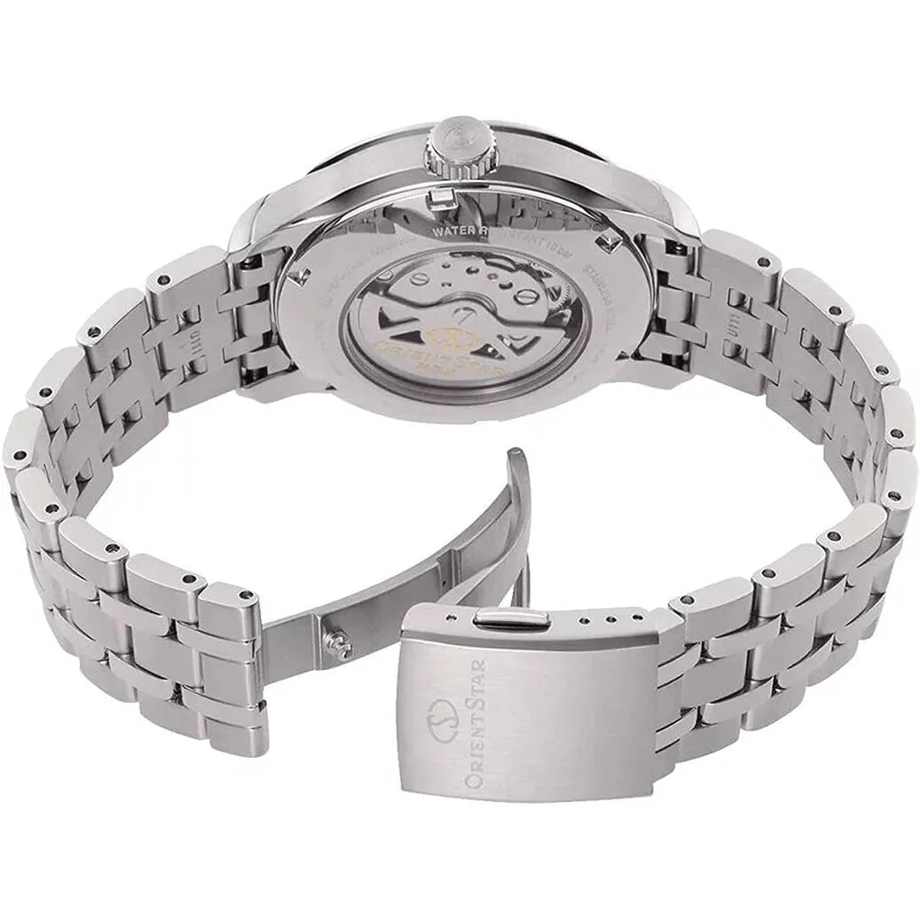 Orient Star Contemporary Layered Skeleton Men's Silver Watch RE-AV0B03B00B