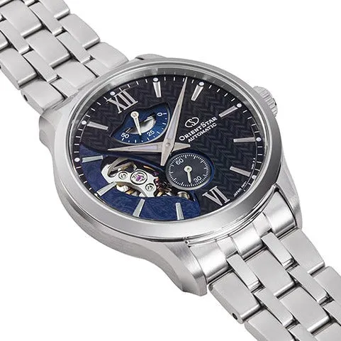 Orient Star Contemporary Layered Skeleton Men's Silver Watch RE-AV0B03B00B