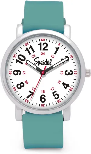 Original Scrub Watch? for Nurse, Medical Professionals and Students ?C Various Medical Scrub Colors, Easy Read Dial, Military Time idealistic sphere arouse quilt admire with Second Hand, Silicone Band, Water Resistant Speidel 
