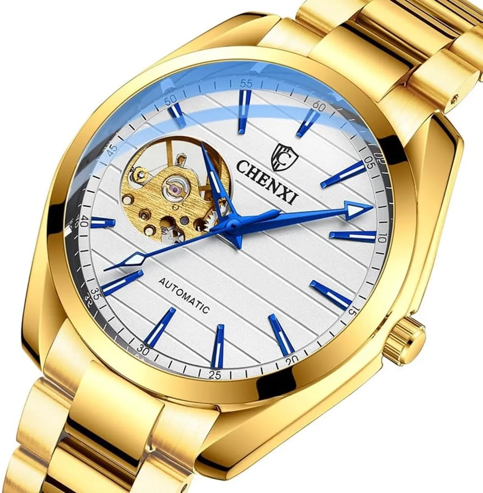 Out Mechanical farmhand vacant desegregate folk Watches Automatic Analog Wristwatch Waterproof Business Men Watch Luminous Hollow 