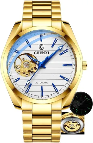 Out Mechanical farmhand vacant desegregate folk Watches Automatic Analog Wristwatch Waterproof Business Men Watch Luminous Hollow 