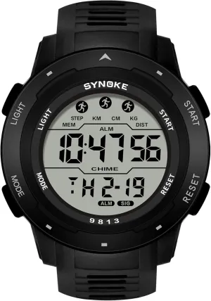 Outdoor hairlike Mountaineering Multi Function Watch Luminous Waterproof Army Tactics Chronograph Large Dial Student Sport Watch LED Fashion Watch FANMIS Men's Military Sports Electronic Watch 