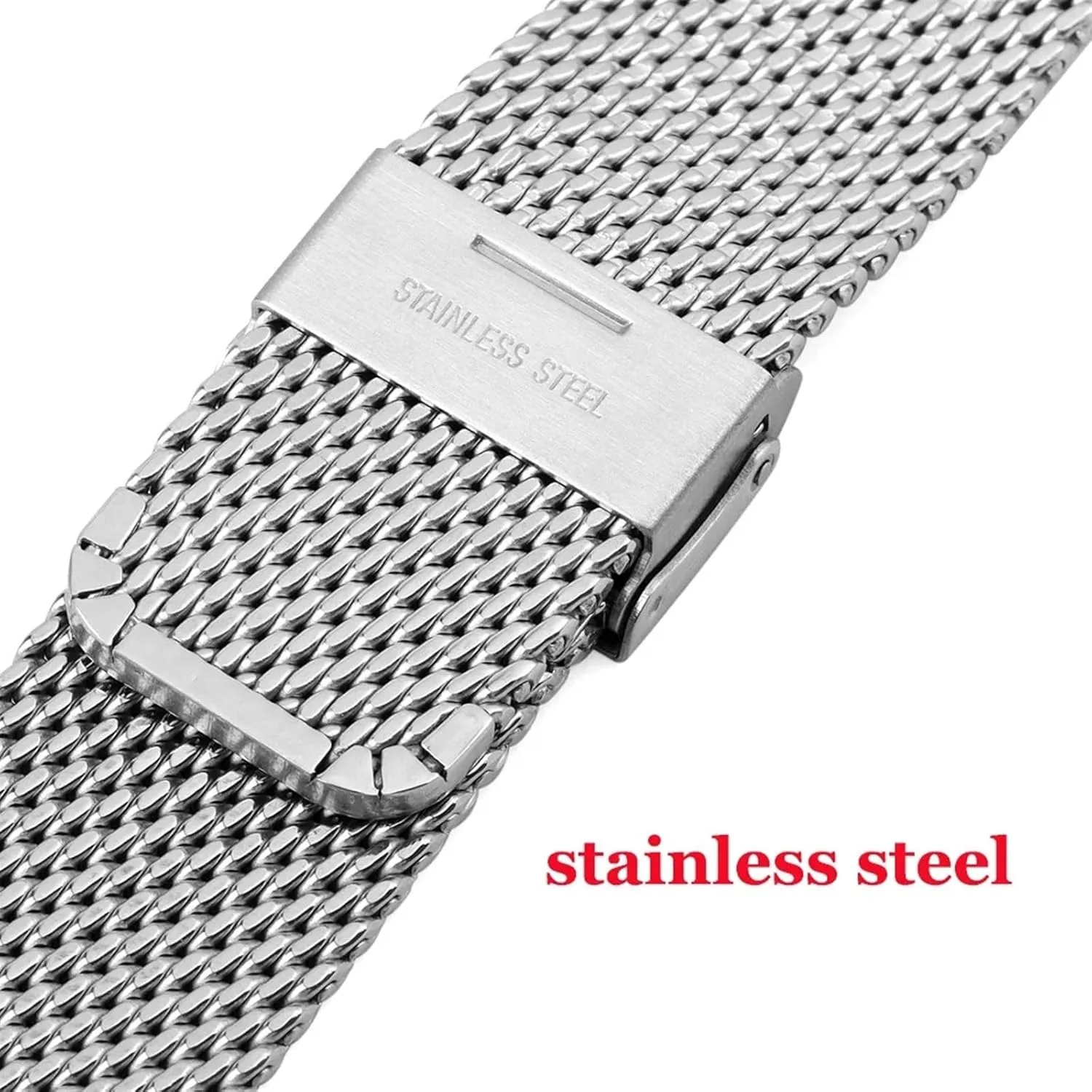 parasitism Men's Women's Replacement Braided Bracelet 18mm20mm Suitable for Traditional Watches Stainless Steel Metal Mesh Watchband 