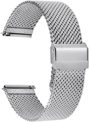 parasitism Men's Women's Replacement Braided Bracelet 18mm20mm Suitable for Traditional Watches Stainless Steel Metal Mesh Watchband 