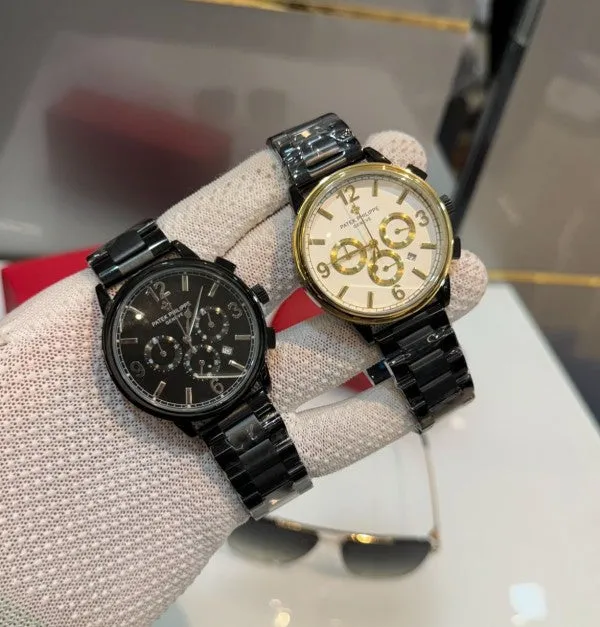 Patek Philippe Black Gold Chrono Working Watch547