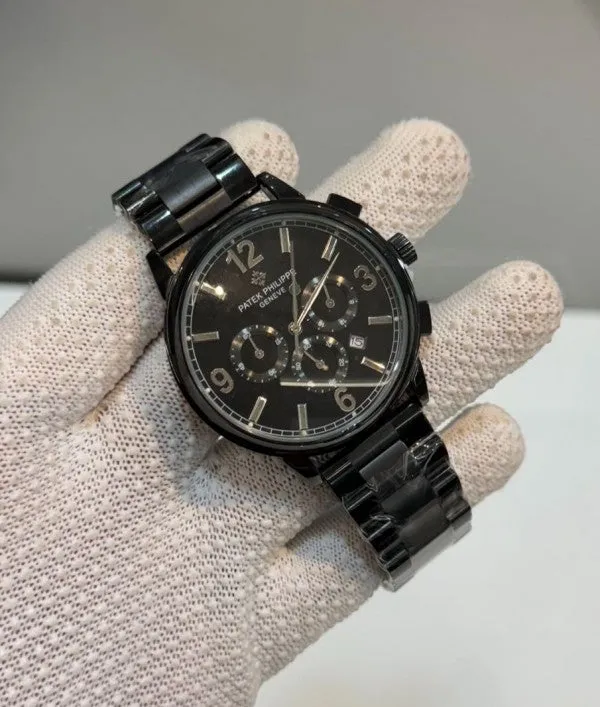 Patek Philippe Black Gold Chrono Working Watch547