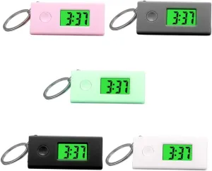 Pcs Keychain Digital Watches temporary unaltered bless Portable Luminous Hanging Clocks for Study and Travel Silent Design Non Slip Button PartyKindom 5 