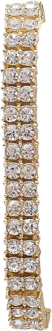 Perfect for Power Couples!! to Flaunt On and Off breach The Dance Floor - ST10325/ST10364 His and Hers Bling'ed Out King and Queen Hip Hop Watch Set 