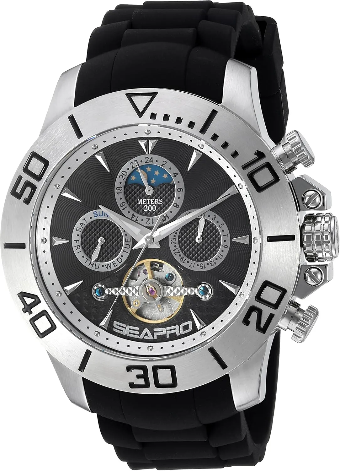 person Wind Black Watch Seapro Men's SP5120 Montecillo Analog Display Automatic Self 