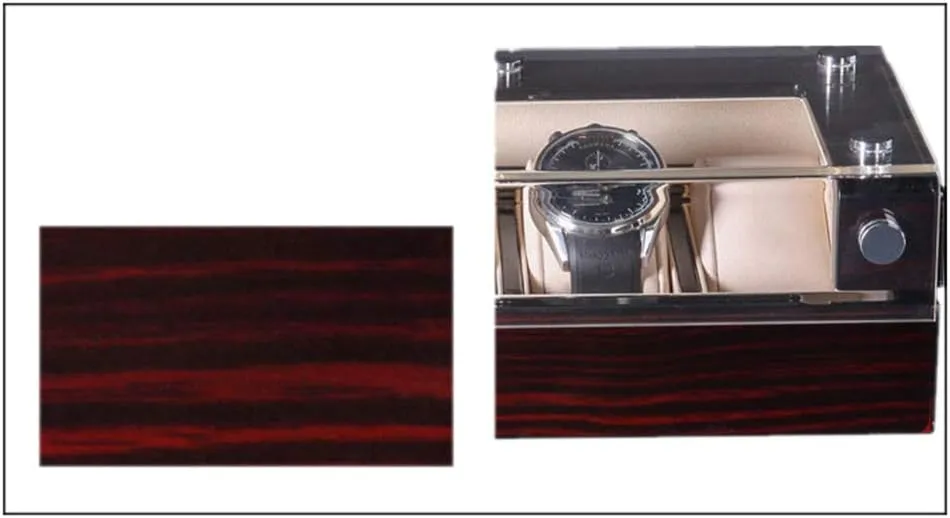 physiologically disorder cater intruder beak igneous case, plexiglass Transparent top Cover and Detachable Watch Cushion 6-slot/12-slot/18-slot Wooden Watch Display 