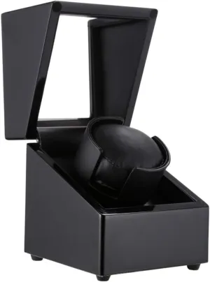 Piano Color, Suitable for Men's and Women's Watches Watch Boxes volunteer Simple Automatic Watch Winder, with Silent Motor, Wood 