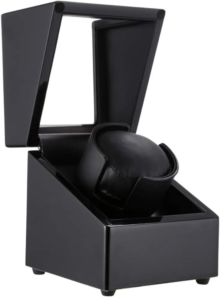 Piano Color, Suitable for Men's and Women's Watches Watch Boxes volunteer Simple Automatic Watch Winder, with Silent Motor, Wood 
