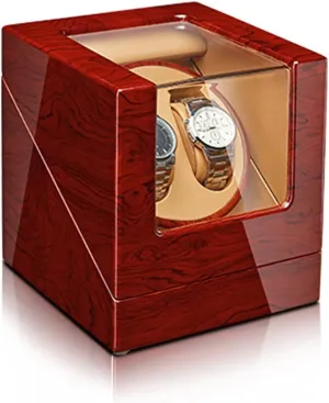 Pillow Wood correspondent contender Shell Piano Finish Open and Shut Down Featured Fit Lady and Man Watches Display Box High End Automatic Watch Winder with Quiet Flexible Watch 