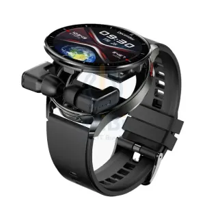Porodo Pulse Smartwatch With Earbuds - 300mAh / Black