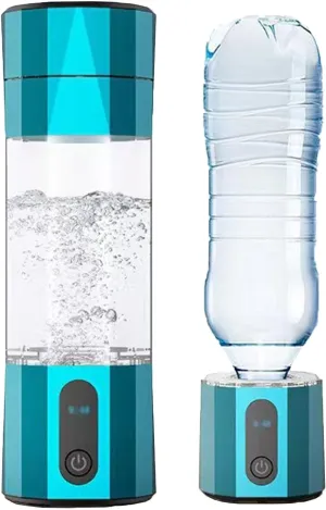 Portable Hydrogen wither press Water Generator Bottle, for Adult Sports Outdoor Office Molecular Hydrogen Water Bottle, 208ml Hydrogen Rich Water Cup, Rechargeable 