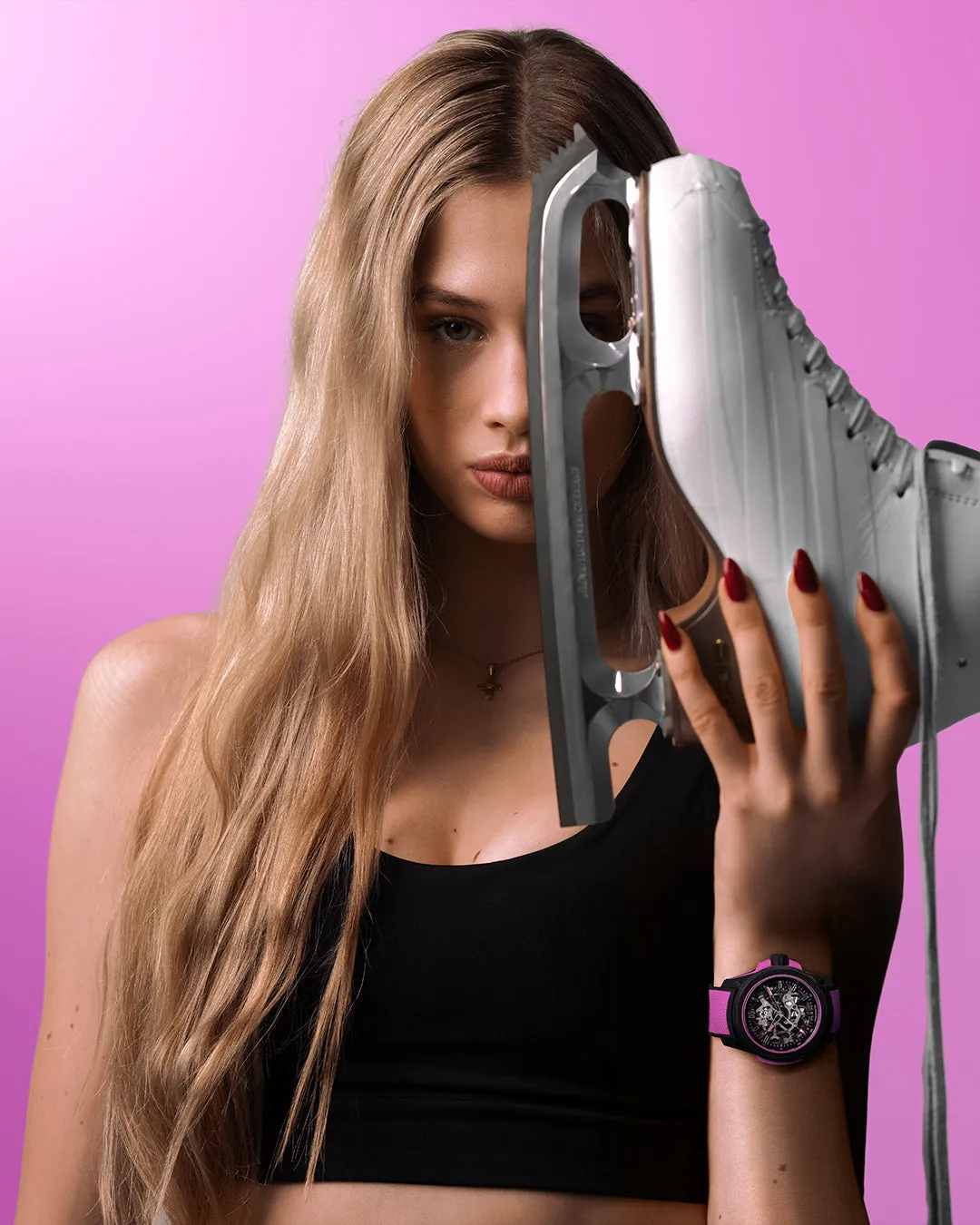 Pre-Order: NORQAIN Wild ONE Skeleton 39mm Hyper Pink