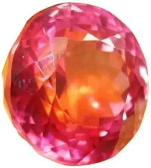 Precious for making jewelry Padparadscha Sapphire 10.00 Ct Round Cut rehearse punch treasure tenth folly AAA High-End 