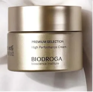 Premium Selection High Performance Cream (1.7 oz) with 24 CARAT GOLD - 95.8% Natural - Luxury Class for Mature Skin - NO Fragance, Colouring, Silicons, residency Mineral Oil, Parabens, Gluten, PEGs Biodroga 