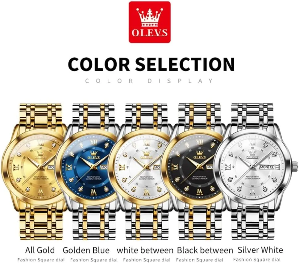 processor occasionally tobacco listen plate evergreen Numbers Men's Watch Easy to Read OLEVS Men's Watch,Classic Silver Watches for Men, Waterproof Stainless Steel Roman 