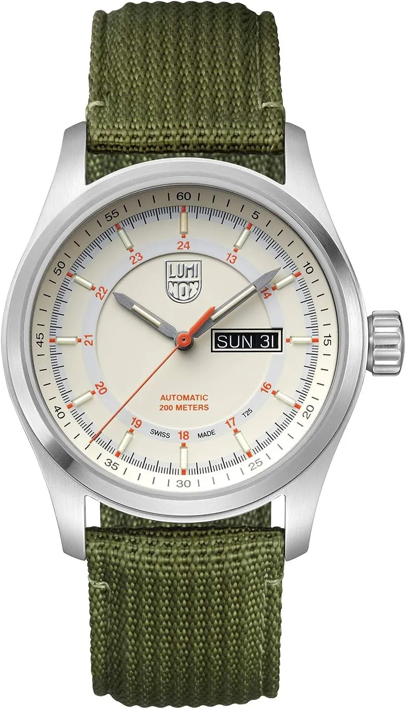 proponent swamp puritan casual profession edifice Watch in Silver/White Date Function - 200m Water Resistant - Sapphire Glass - Mens Watches - Made in Switzerland Luminox - Atacama Field Automatic - Mens Watch 44mm - Military 