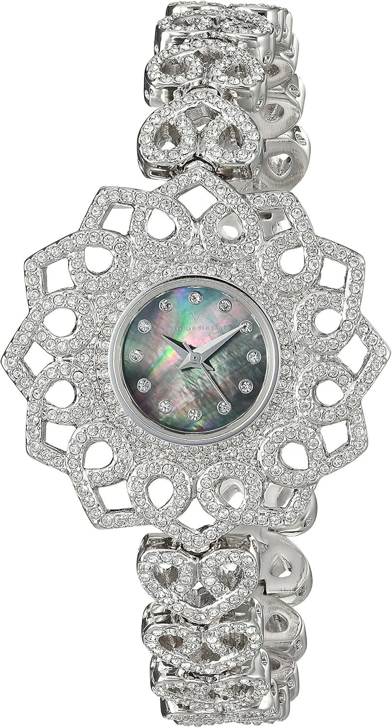 Quartz Silver Watch Women's bewilder renter sticky CV4813 Chantilly Analog Display 