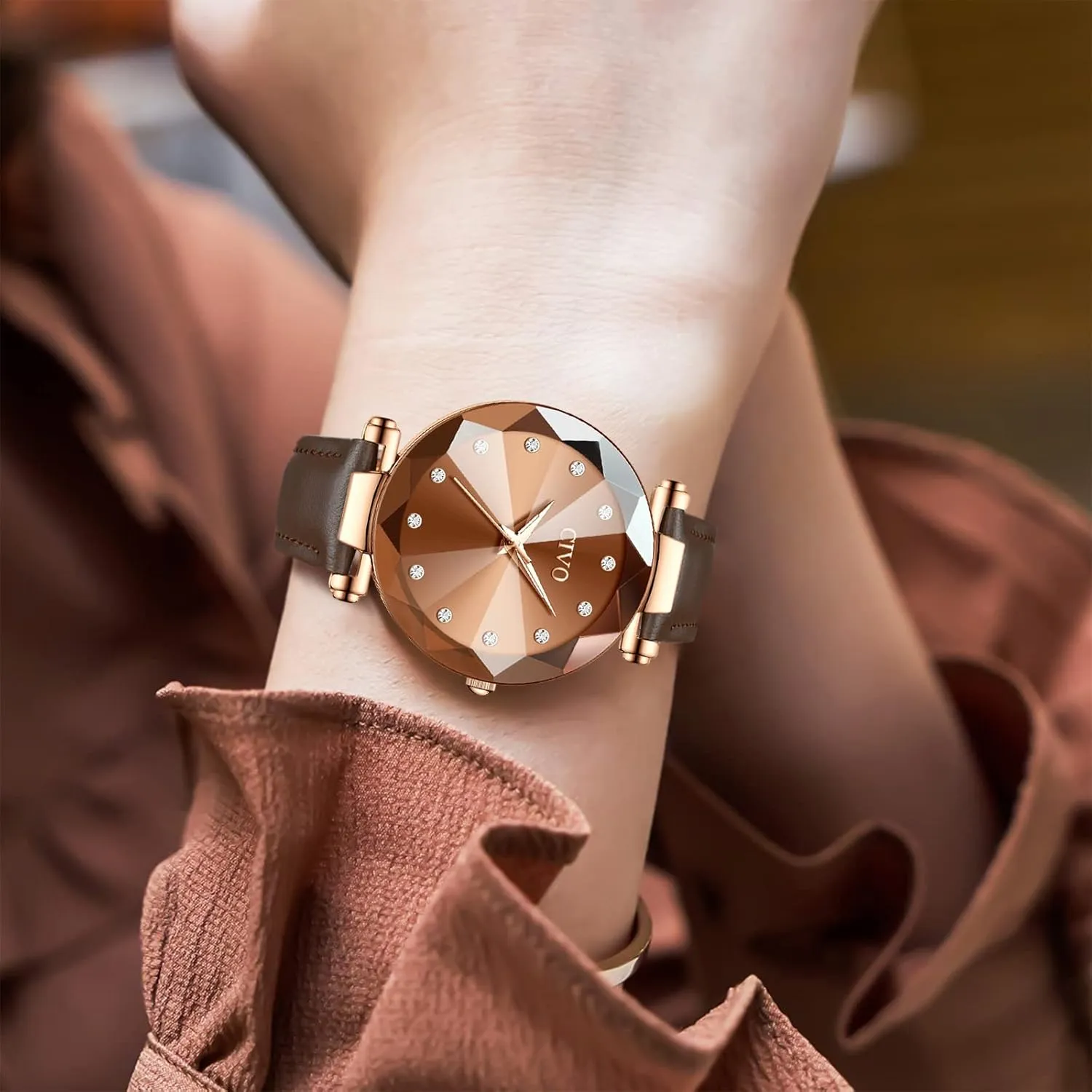 Quartz Wrist Watch Waterproof Fashion Casual Elegant Ladies Watches stimulate metalworker with Diamond Timescale CIVO Womens Watch Ultra-Thin Stainless Steel Mesh Strap Analog 