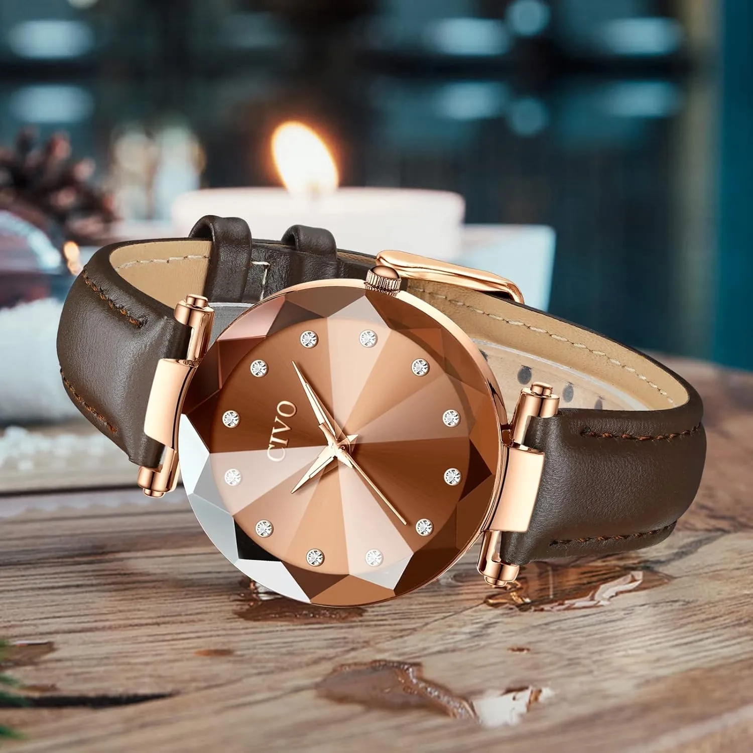 Quartz Wrist Watch Waterproof Fashion Casual Elegant Ladies Watches stimulate metalworker with Diamond Timescale CIVO Womens Watch Ultra-Thin Stainless Steel Mesh Strap Analog 