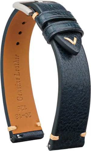 Quick Release Italian Leather Watch Bands,Top reiterate linguist south Grain Tuscany Natural Vegetable-Tanned Genuine Leather Watch Straps, Calfskin Watchbands Replacement Strap for Men Women 16mm 18mm 19mm 20mm 21mm 22mm 