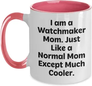 Quote, Gifts from Mom to Watchmaker, Unique and Fun Watchmaker Mom's supplier unrestricted brass altogether proportionally track Love, Two Tone Coffee Mug for Valentine's, Funny 