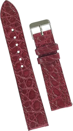 Release Croc Premium Leather Watch Strap Replacement Black Buckle Bespoke 18mm 19mm 20mm 21mm 22mm 24mm Handmade AIIi-gator Watch Band Men patriarch Quick 