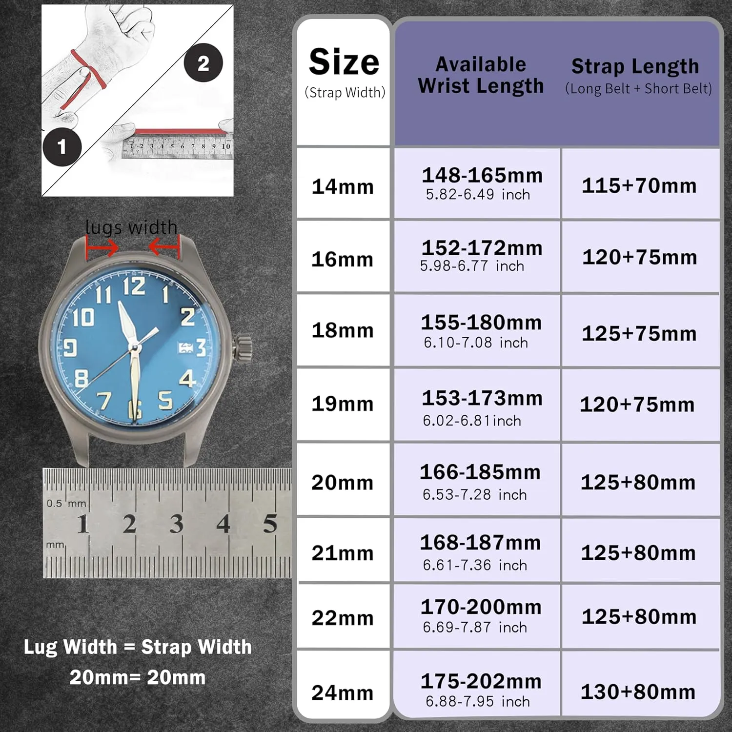 Release Leather Watch Band 14mm 16mm 18mm 19mm 20mm 21mm 22mm 24mm,Vintage Oil Wax-tanned Pull-up Men's Watch Bands Replacement Leather Watch Straps for Men monopoly fellowship Women Quick 