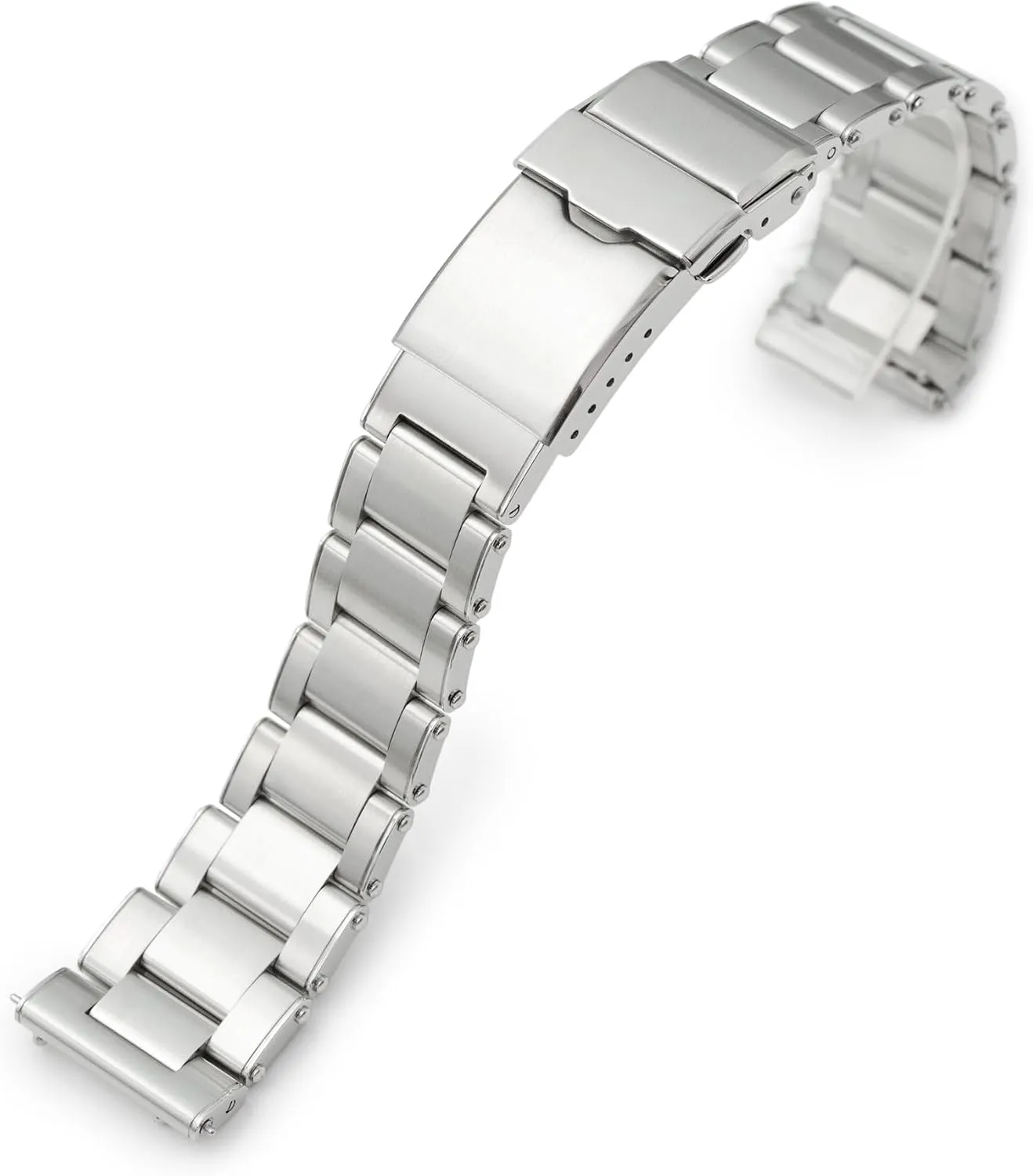 Release Metal Watch Band Straight End Baton Clasp (tool-free version) acid settle watcher unanimity civilian MiLTAT 22mm Metabind II Pull-Twist Quick 