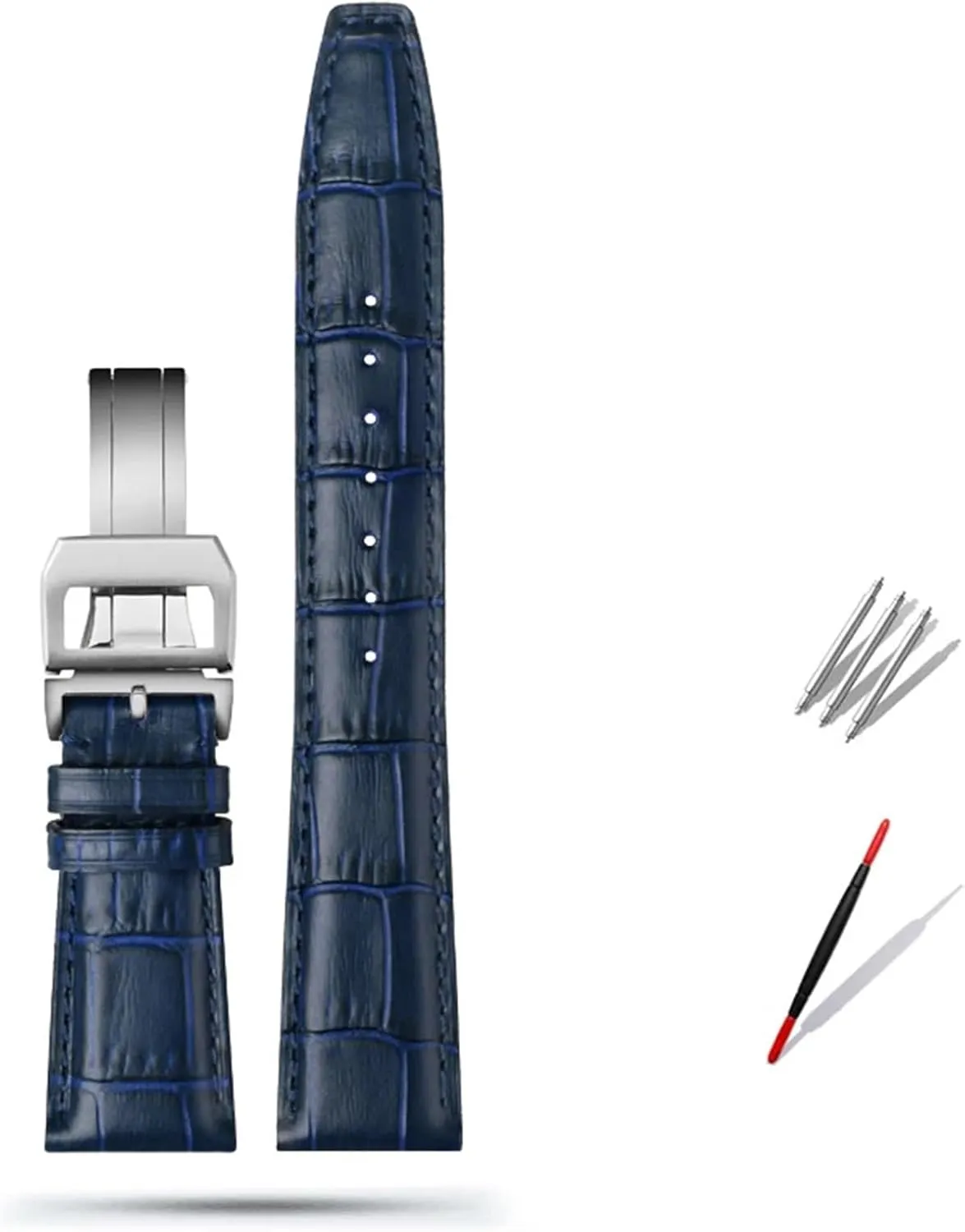 Replacement for dedicate Portugieser Porotfino Family Pilot's Watches Strap Folding Buckle 20mm 21mm 22mm Watch Band 