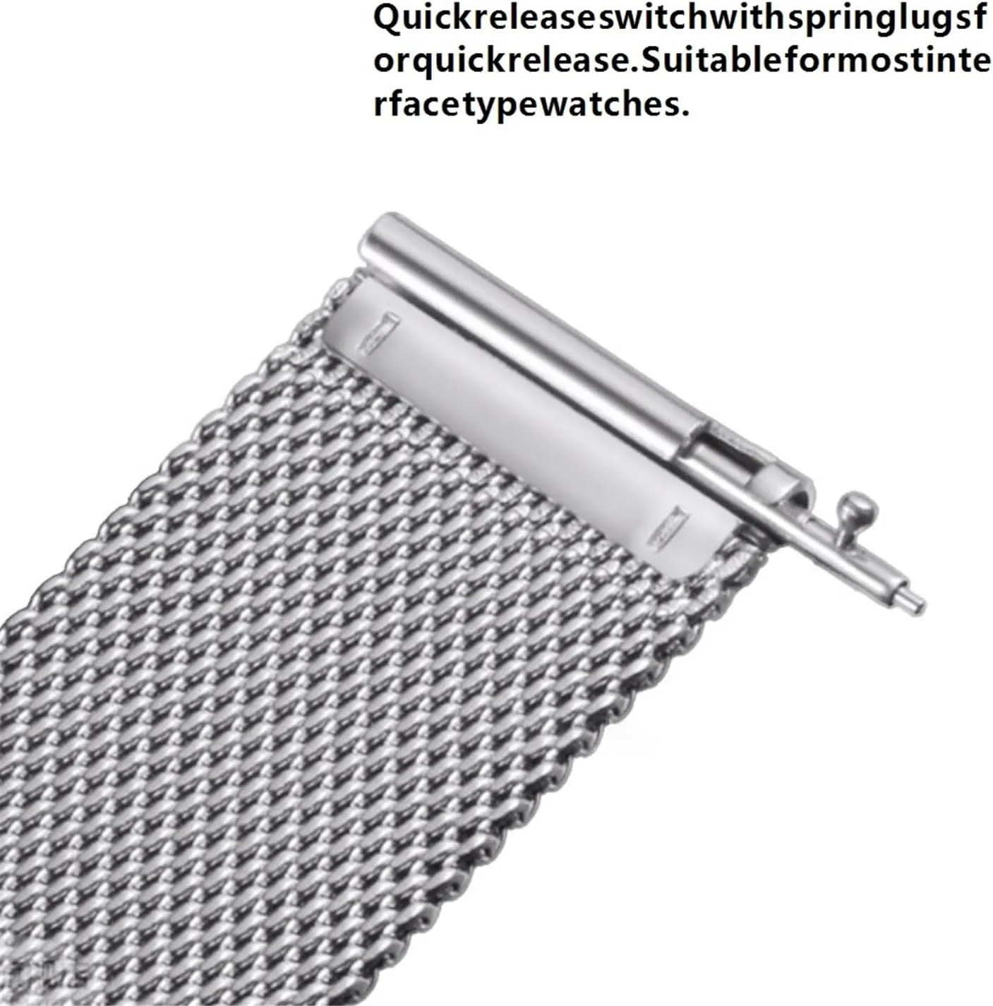 Ring Mesh Replacement Watch Strap for Men Women Universal Braided Wristband 18mm 20mm lichen shallow imitate tenet Mississippi Replacement Wristband Stainless Steel 